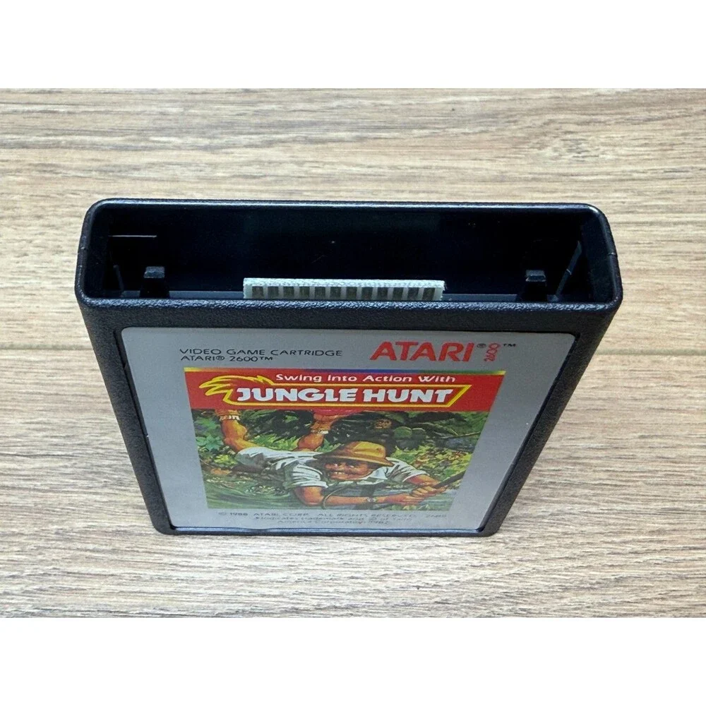 Jungle Hunt (Atari 2600, 1983) CIB Complete w/ Manual, Warranty Card & Box